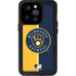 MLB Milwaukee Brewers Split iPhone 15 Pro Waterproof Case